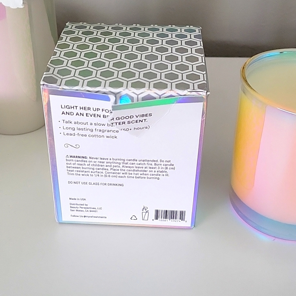 IRIDESCENT CANDLE - Picture 3 of 4